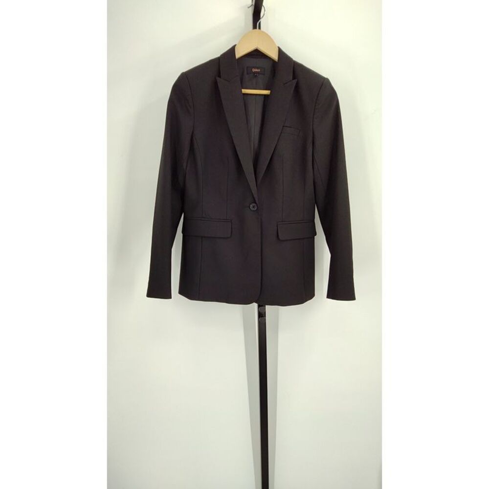 Quince Black Single-Button Blazer